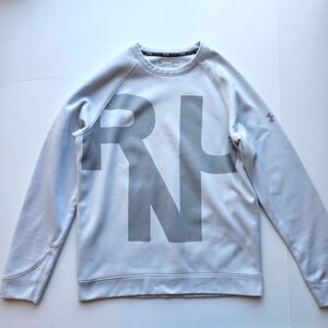 Under Armour RUN Fitted Coldgear Sweater with printed front